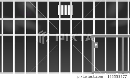 Illustration of prison bars 133555577