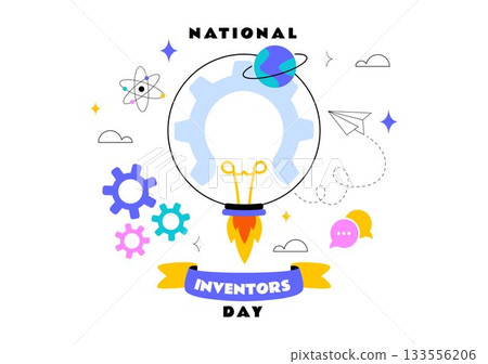 National Inventors Day Vector Illustration on February 11 Celebrating Genius Innovation to Honor Science Creators in a Flat Cartoon Background National Inventors Day Vector Illustration on February 11 Celebrating Genius Innovation to Honor Science Creators in a Flat Cartoon Background 133556206