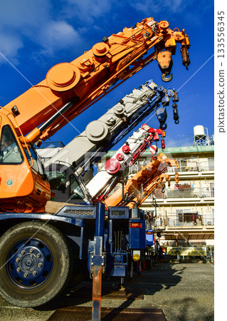 The brave figure of a powerful crane The brave figure of a powerful crane 133556345