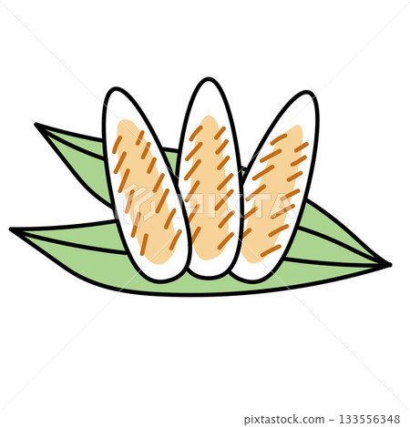 Stock Illustration: Illustration of a bamboo shoot Stock Illustration: Illustration of a bamboo shoot 133556348
