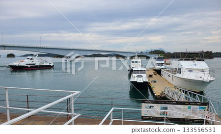 Amakusa dolphin watching sightseeing boat boarding area Amakusa dolphin watching sightseeing boat boarding area 133556531