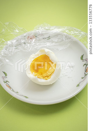 Boiled eggs on a plate Boiled eggs on a plate 133556776
