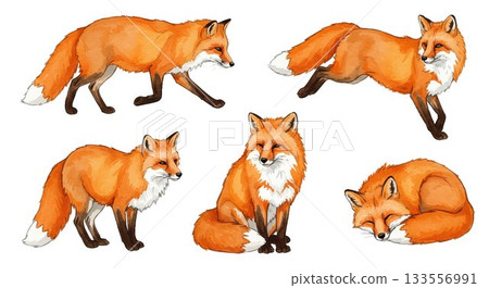 Fox clipart 133556991