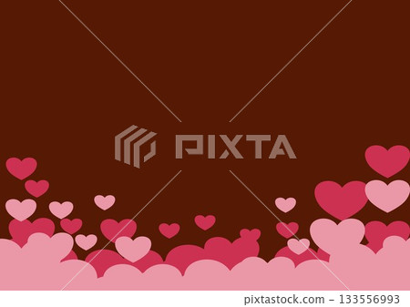 Hearts gather together in a large frame 133556993