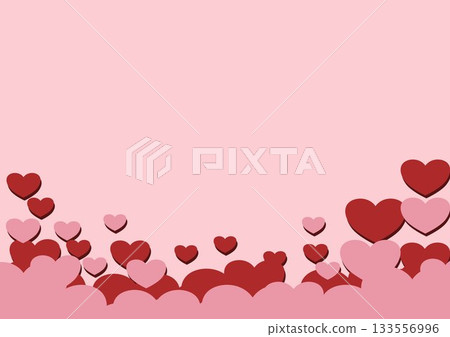 Hearts gather together in a large frame Hearts gather together in a large frame 133556996