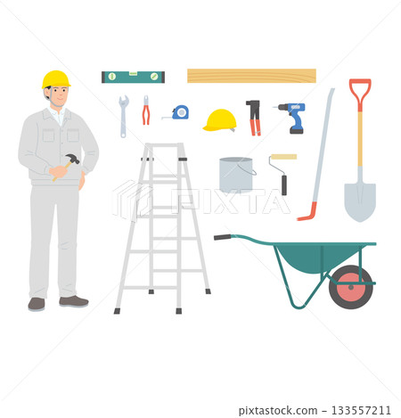 建築、木工及DIY工具及工人套裝 133557211