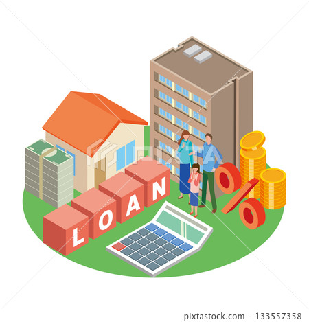Mortgage image illustration Mortgage image illustration 133557358