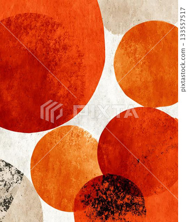 set of red watercolor stains of paint 133557517