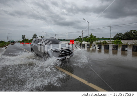 Accidents and Disasters, Adventure, Asphalt, Bad Condition, Brand Name Domestic Car Accidents and Disasters, Adventure, Asphalt, Bad Condition, Brand Name Domestic Car 133557529