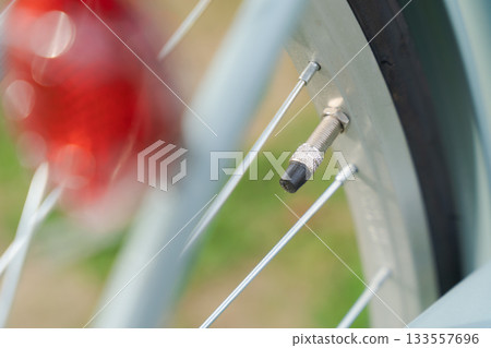 Bicycle tire inflation Bicycle tire inflation 133557696