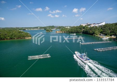 三重縣志摩市阿厝灣景色 三重縣志摩市阿厝灣景色 133557784