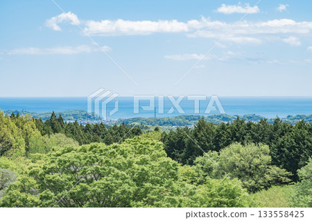View from Juo Panorama Park (Hitachi City) in Ibaraki View from Juo Panorama Park (Hitachi City) in Ibaraki 133558425