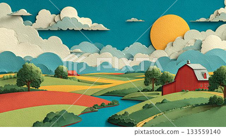 hot air balloon flying over sky 133559140