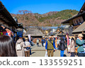 Oshino Hakkai, bustling with tourists Oshino Hakkai, bustling with tourists 133559251