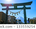 Mount Fuji seen through the golden torii gate in Fujiyoshida City, Yamanashi Prefecture Mount Fuji seen through the golden torii gate in Fujiyoshida City, Yamanashi Prefecture 133559254
