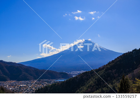 Mount Fuji as seen from Misakaji near Tengachaya 133559257