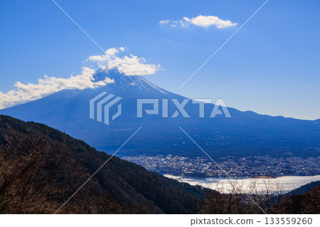 Mount Fuji as seen from Misakaji near Tengachaya 133559260
