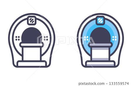 MRI icon for scanning a person. 133559574