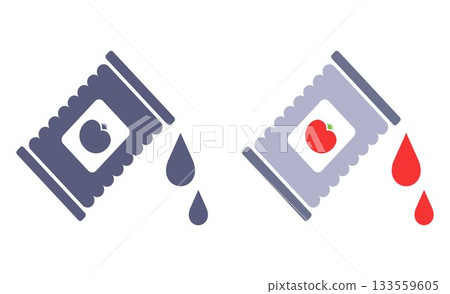 Tomato paste icon for sauce. Tomato paste icon for sauce. 133559605