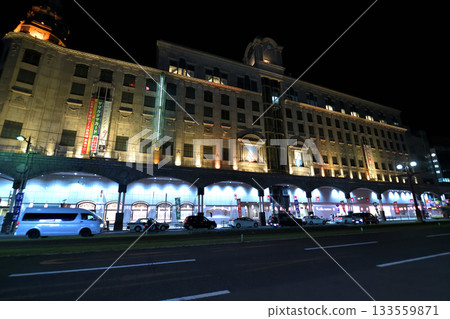 Kagoshima City Streets Night View Bustling Street 133559871