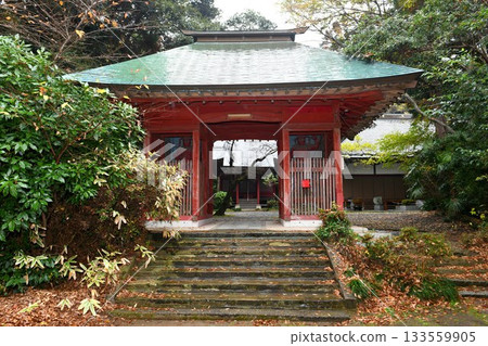 【霞浦市：由佛教雕塑家弓時義兵衛雕刻的綾崎觀音寺仁王門】 133559905