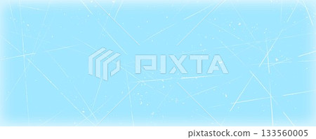 Scratched ice surface texture. Blue icy background with skate traces, cracks, scratches. Winter sport rink backdrop. Frozen lake or pond water wallpaper with dots, spots and lines. Vector illustration Scratched ice surface texture. Blue icy background with skate traces, cracks, scratches. Winter sport rink backdrop. Frozen lake or pond water wallpaper with dots, spots and lines. Vector illustration 133560005