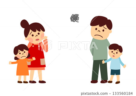 Anxious family 133560184