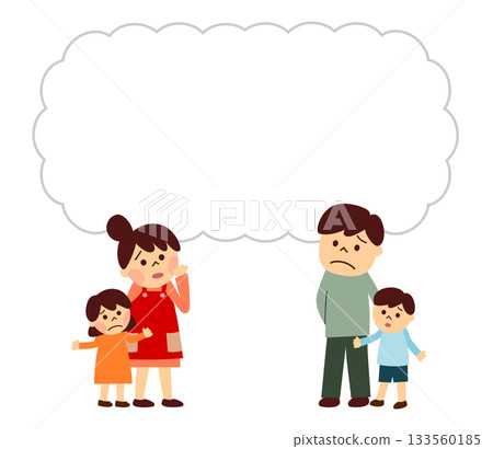 Anxious family Anxious family 133560185