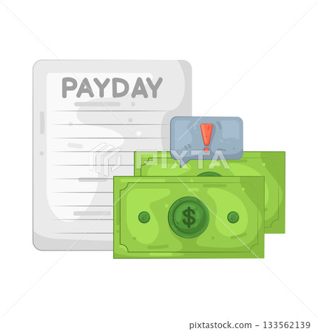 Illustration of payday Illustration of payday 133562139