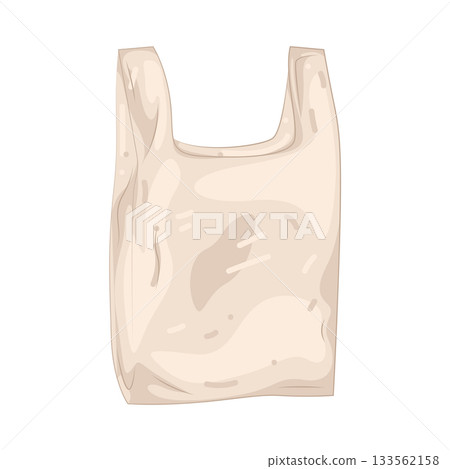 Illustration of plastic bag 133562158