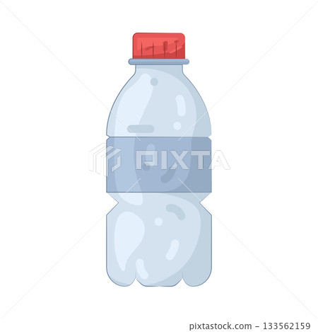 Illustration of plastic bottle Illustration of plastic bottle 133562159