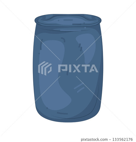 Illustration of plastic drum Illustration of plastic drum 133562176