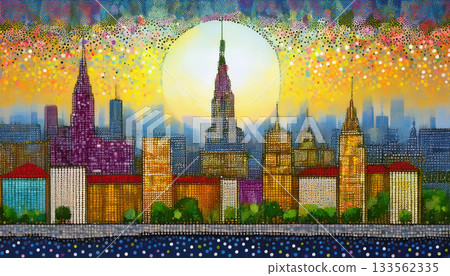 童話般的都市景觀 童話般的都市景觀 133562335