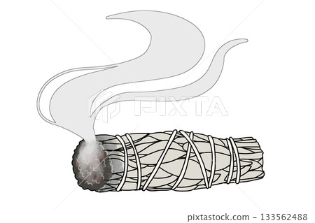 白鼠尾草薰香棒、白鼠尾草魔杖、白鼠尾草棒 133562488