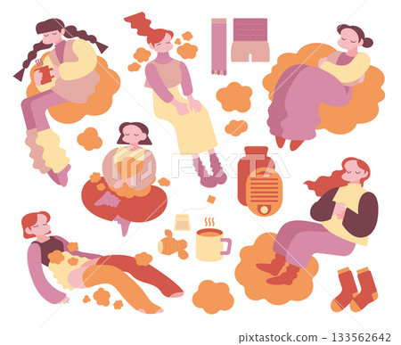 保暖少女套裝 133562642