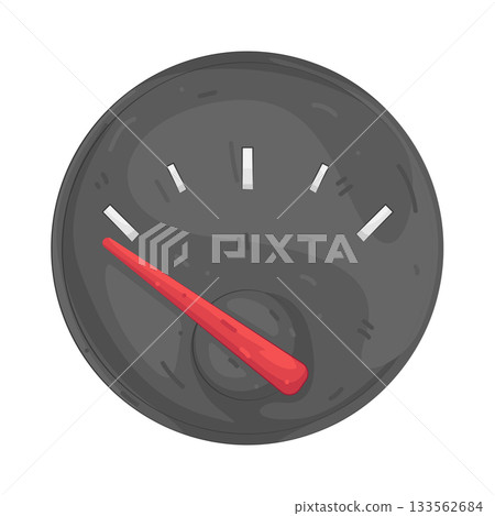 Illustration of fuel gauge 133562684