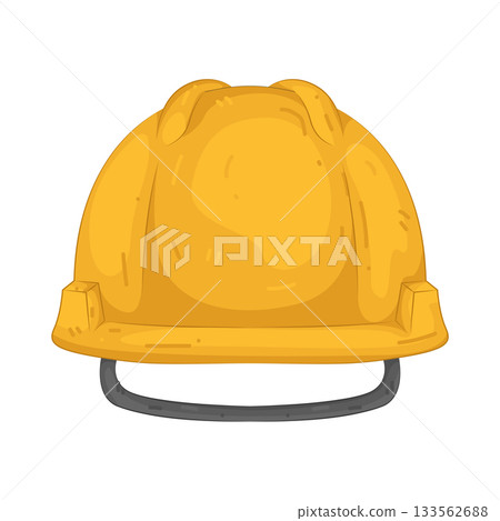 Illustration of safety helmet  133562688