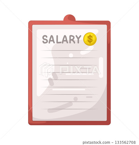 Illustration of salary report Illustration of salary report 133562708