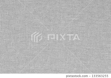 Light grey linen fabric texture background, seamless pattern of natural textile. 133563255