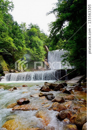 Nagano Prefecture, Alps Azumino National Park, Chichigawa Erosion Control Dam Nagano Prefecture, Alps Azumino National Park, Chichigawa Erosion Control Dam 133563305