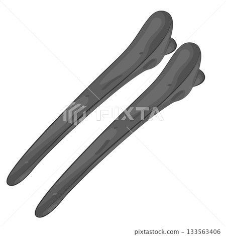 Illustration of hair clip 133563406