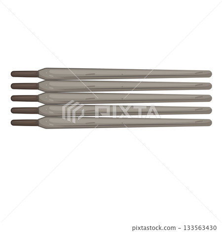 Illustration of welding electrode Illustration of welding electrode 133563430