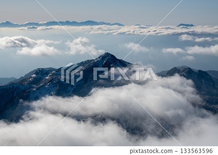 Beautiful view from near the summit of Mount Yokote in Shiga Kogen, Nagano Prefecture Beautiful view from near the summit of Mount Yokote in Shiga Kogen, Nagano Prefecture 133563596
