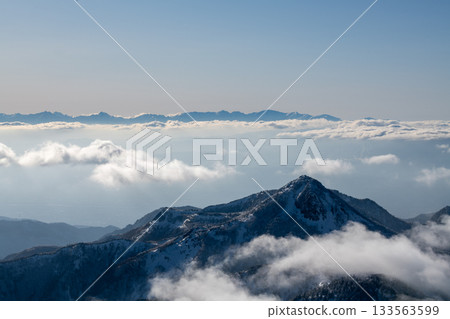 Beautiful view from near the summit of Mount Yokote in Shiga Kogen, Nagano Prefecture 133563599