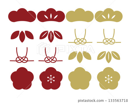 New Year's decoration set 2 133563718