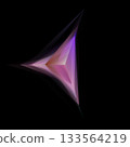 Angular Sci-Fi Crystal Form With Gradient Facets On Transparent Background 133564219