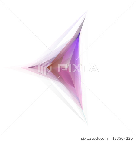 Angular Sci-Fi Crystal Form With Gradient Facets On Transparent Background Angular Sci-Fi Crystal Form With Gradient Facets On Transparent Background 133564220