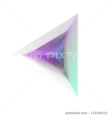 Translucent Gradient Tetrahedron On Transparent Background Translucent Gradient Tetrahedron On Transparent Background 133564223
