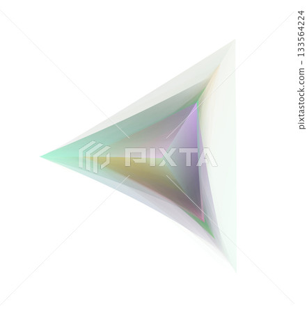 Soft Gradient Translucent Tetrahedron On Transparent Background Soft Gradient Translucent Tetrahedron On Transparent Background 133564224