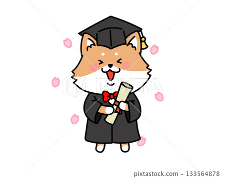 Spring Congratulations on your graduation Dog holding a diploma Spring Congratulations on your graduation Dog holding a diploma 133564878